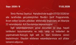 Mevlit yemeği sonrası 22 kişi zehirlenme şüphesiyle hastaneye kaldırıldı