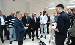 Rektör Yılmaz teknoloji odaklı çalışmaları yerinde incelendi