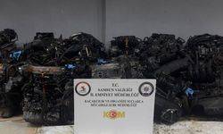 Samsun'da 5 milyon liralık gümrük kaçağı otomobil motoru ele geçirildi