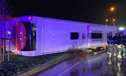 Samsun'da yolcu otobüsü devrildi: 6 yaralı