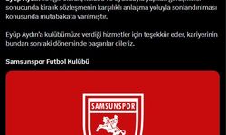 Samsunspor, Eyüp Aydın ile yollarını ayırdıklarını açıkladı
