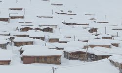 Yaylada kar kalınlığı 3 metreyi aştı; evler kayboldu