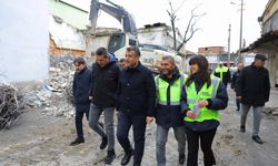 Halit Doğan, Gülsan'daki yıkım çalışmalarını yerinde inceledi