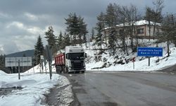 Karabük'ün yüksek kesimlerine kar yağdı