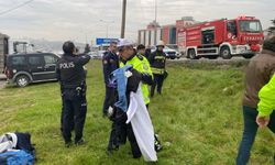 Samsun'da otobüs yan yattı: 9'u öğrenci, 11 yaralı (2)