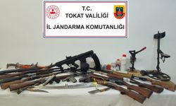 Tokat'ta silah ve kaçakçılık operasyonu: 6 gözaltı