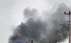 Trabzon'da fındık fabrikasında yangın