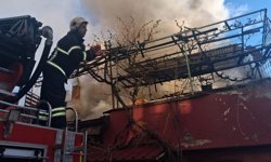 Burdur'da ev yangını