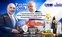 Canik Belediyesi'ne 9 ayrı ödül