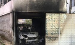 Çorum'da garaj yangını korkuttu