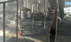 Halı fabrikasında yangın