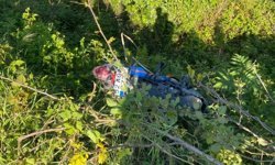 Ordu'da virajı alamayan motosiklet devrildi: 2 yaralı