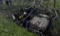 Otomobil şarampole devrildi: 1 yaralı