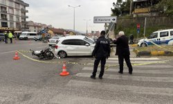 Otomobille motosiklet kavşakta çarpıştı: 2'si ağır, 3 yaralı
