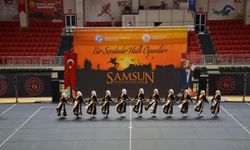 Samsun'da halk oyunları yarışmasında Atakum HEM'e çifte madalya