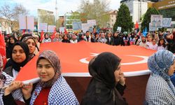 Tokat'ta Gazze ve Doğu Türkistan'a destek yürüyüşü