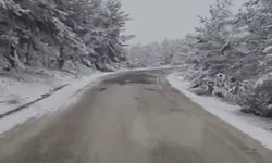 Çorum'da mayıs ayında kar yağdı