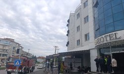 Çorum'da otel mutfağında yangın