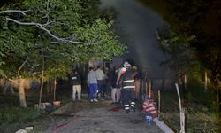 Tosya'da iki katlı evde yangın
