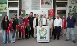 Bafra'da Gazze Konvoyu için basın açıklaması