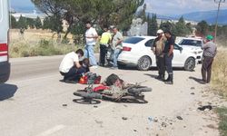 Otomobil ile çarpışan motosikletin sürücüsü öldü