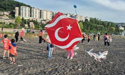 Vahşi çöp depolama alanına dikkat çekmek için uçurtmalarını havalandırdılar