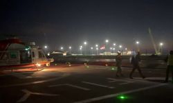 Yıldırım sondaj gemisinde yaralanan çalışan, helikopterle tahliye edildi