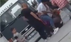Çorum'da kadınların kavgası kamerada