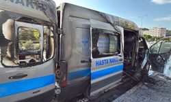 Hasta nakil aracı alev aldı, şoför diyaliz hastasını kurtardı