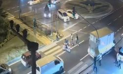 İki motosikletin çarpıştığı kaza kamerada; 3 yaralı