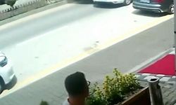 Otomobile kamyonetin çarptığı kaza kamerada