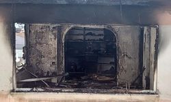 Samsun'da kameralara yansıyan yangın söndürüldü