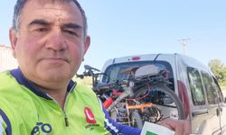 Samsunlu bisikletçiler Merzifon'da Semih Özer'i andı