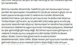 Yüksel Yıldırım: Hedefimiz Avrupa için mücadele eden Samsunspor