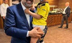 Çorum FK Başkanı Balçık, minik taraftar Göktuğ ile Fenerbahçe-Lyon maçında buluştu