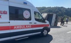 Düzce'de otoyolda zincirleme kaza: 1 yaralı