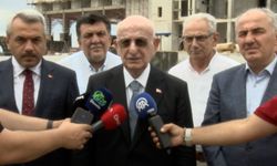 Eski TBMM Başkanı Kahraman, yapımı süren Recep Tayyip Erdoğan Camii'nde incelemede bulundu