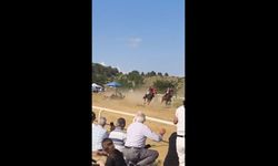Kastamonu'da festivalde at yarışında kaza: 1 jokey yaralı, 2 at öldü