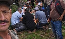 Kazada yaralandı; fındıkları imece usulüyle toplandı
