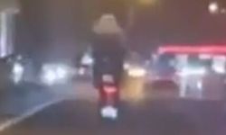Motosikletle tek teker üzerinde D-100 karayolunda giden sürücüye 46 bin TL ceza