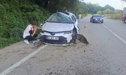 Ordu'da cip ile otomobilin çarpıştığı kazada 3 kişi yaralandı