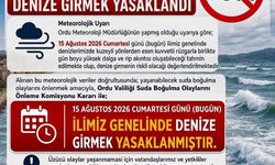 Ordu'da denize girmek yasaklandı