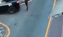 Polisten kaçan sürücünün motosikleti vali yardımcısına çarptı; o anlar kamerada