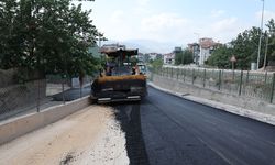 Tokat'ın Fidanlık Caddesi'ndeki asfalt çalışmalarında sona gelindi