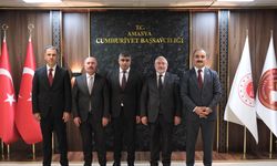 Çorum heyetinden Amasya Başsavcısı Kaynak'a ziyaret