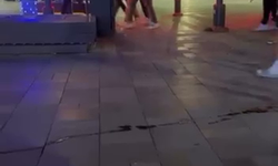 İki grup arasındaki tekme ve yumruklu kavga kamerada