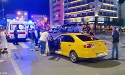 Samsun'da taksiler çarpıştı: 2 yaralı