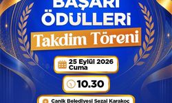 Samsun'un Canik ilçesinde öğrenciler ödüllerine kavuşuyor