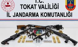 Tokat'ta jandarmadan silah operasyonu 5 gözaltı