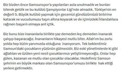 Yüksel Yıldırım: Hedefimiz Samsunspor'u hak ettiği yerlere getirmektir